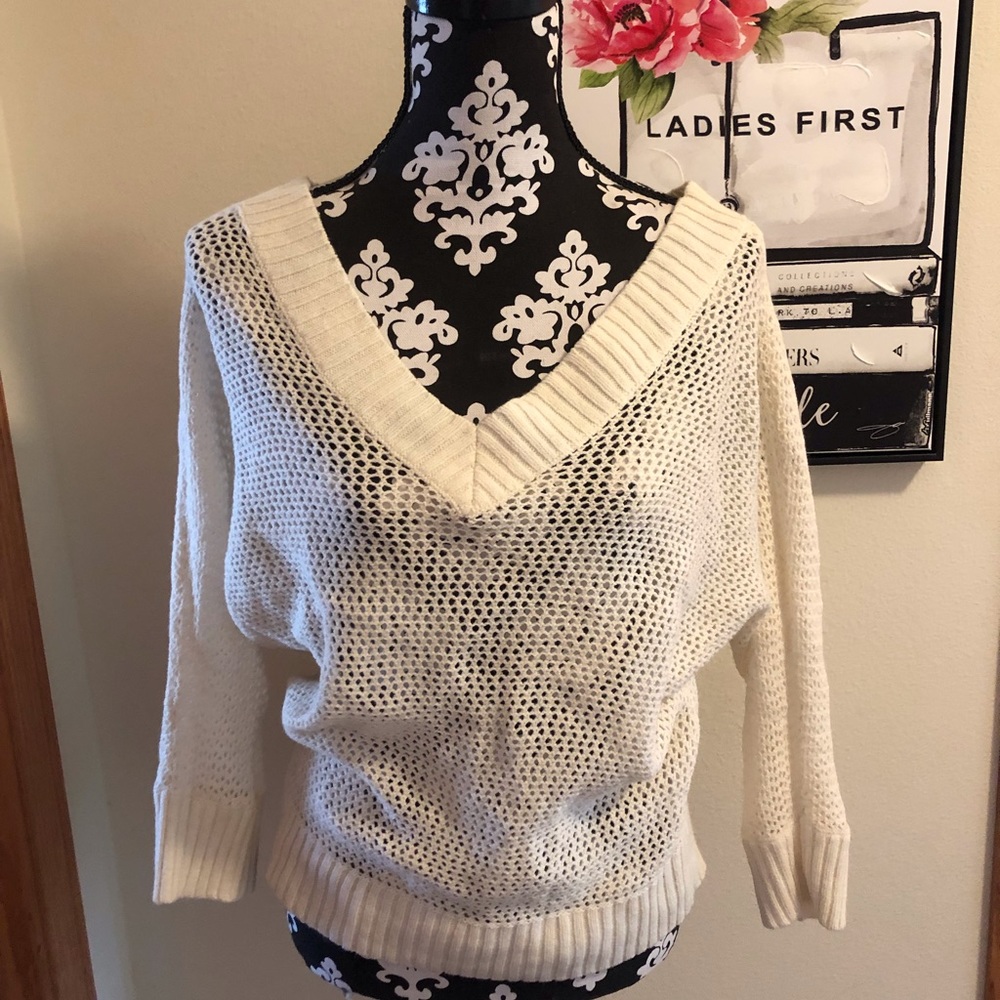 V Neck Knit Sweater